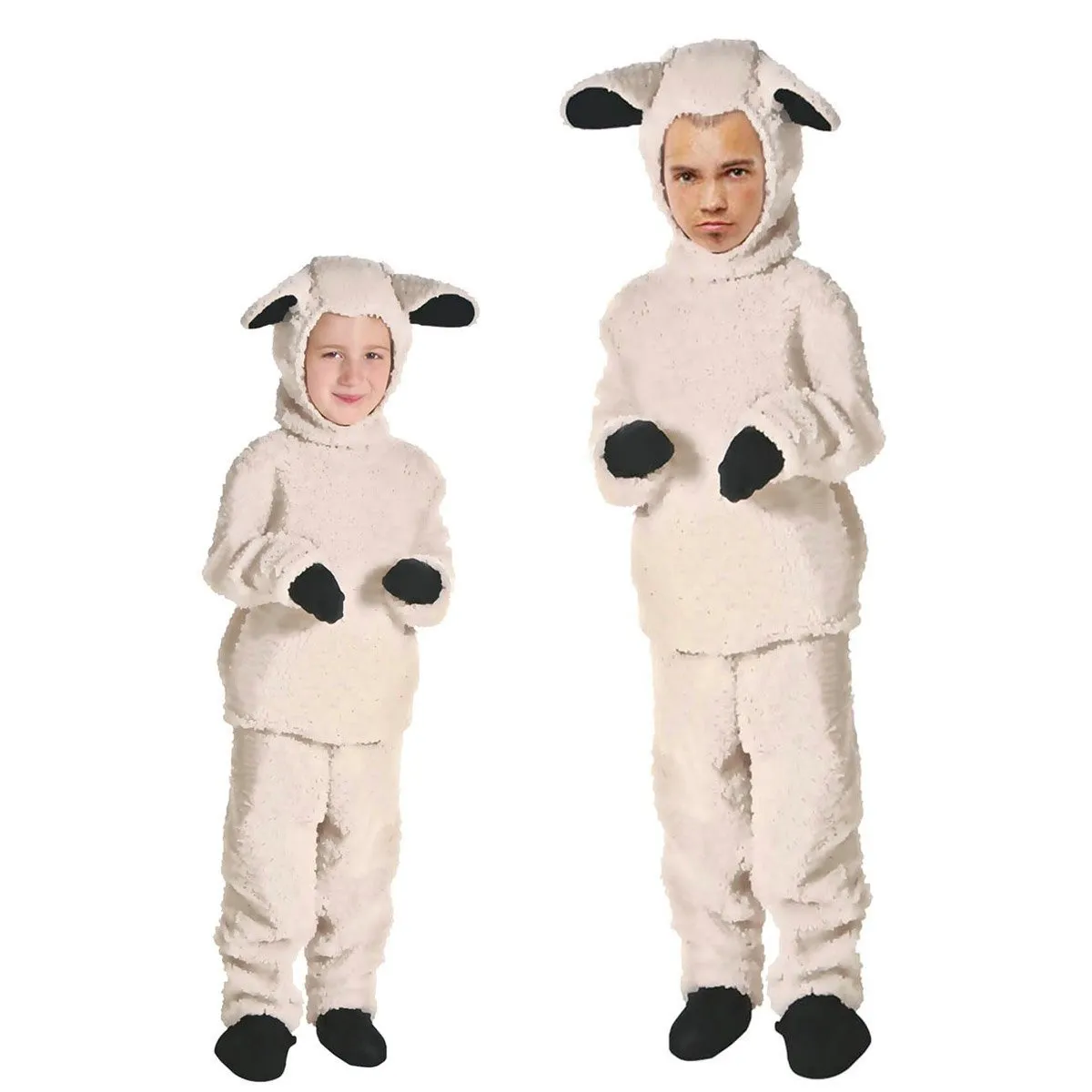 Adult kids Shepherd Sheep Costume Animal Cosplay Matching Costume