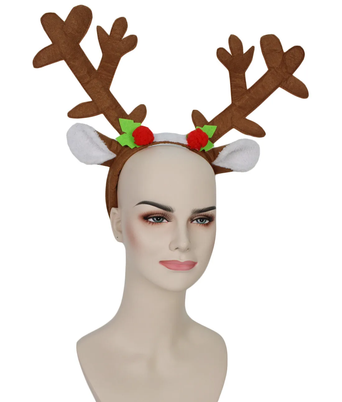 Adult Unisex Christmas Headband Reindeer Antler Headpiece | Perfect for Halloween and Cosplay Event| Made of Quality Materials