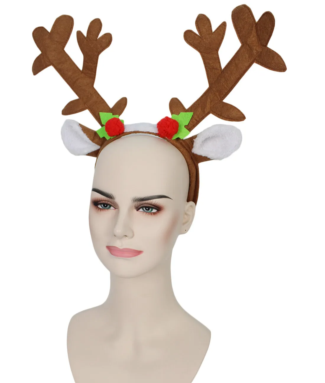 Adult Unisex Christmas Headband Reindeer Antler Headpiece | Perfect for Halloween and Cosplay Event| Made of Quality Materials