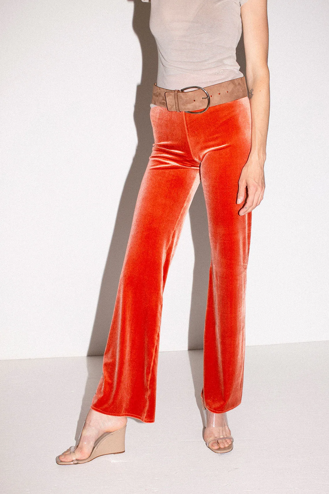 Amber Velvet Wide Leg Pant