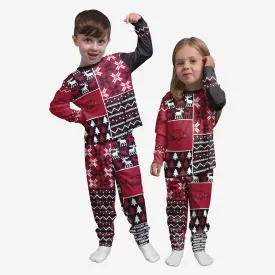 Arkansas Razorbacks Toddler Busy Block Family Holiday Pajamas