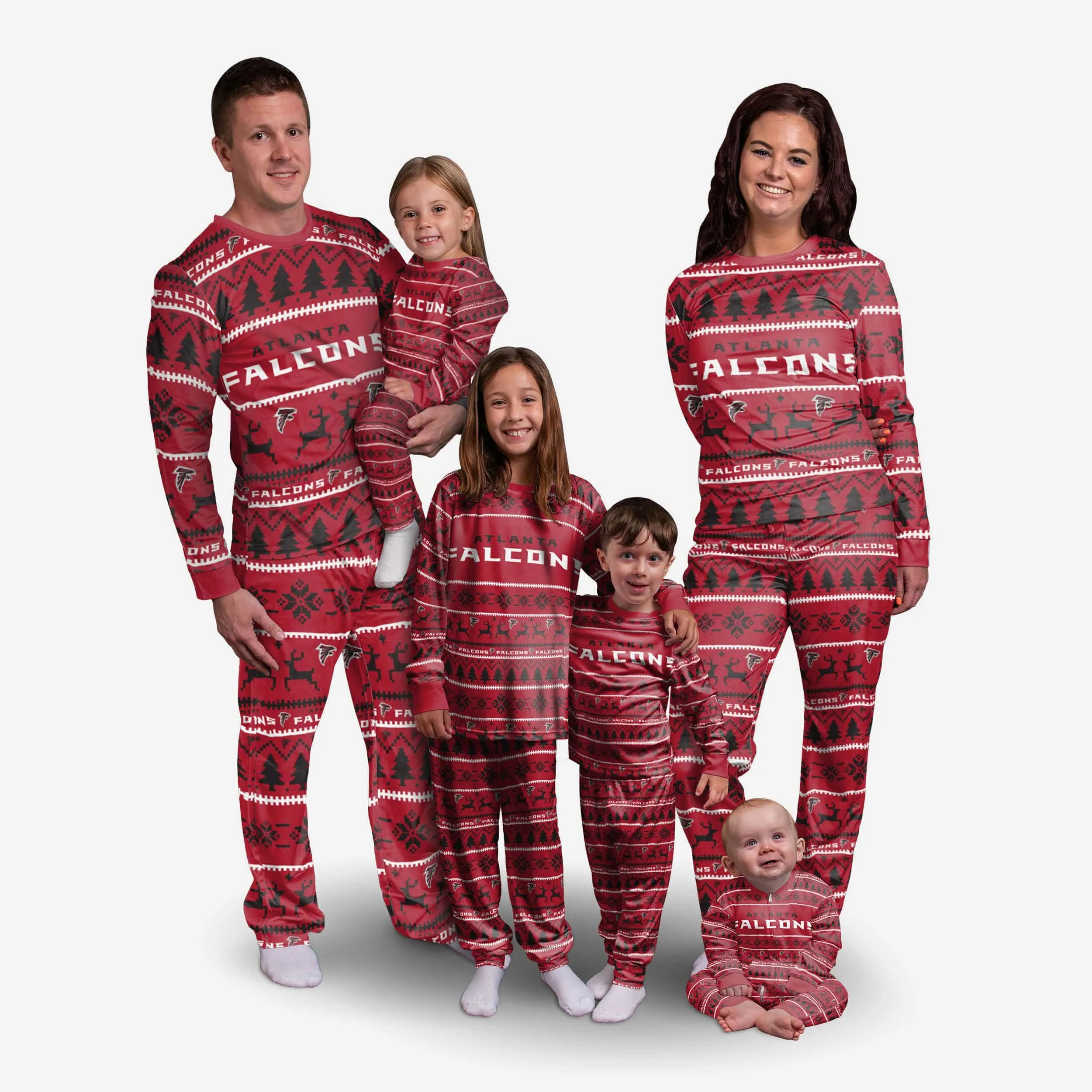 Atlanta Falcons Womens Family Holiday Pajamas