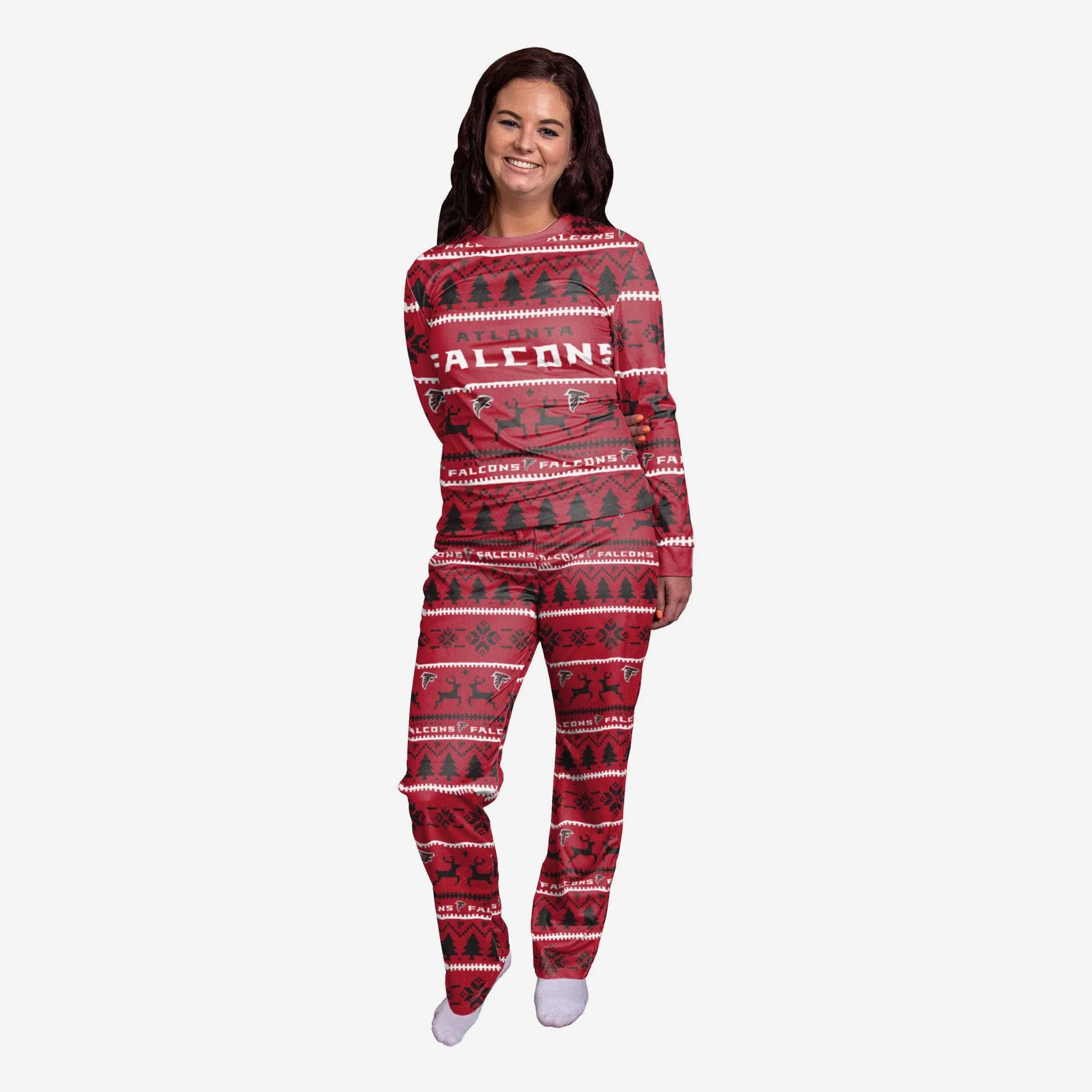 Atlanta Falcons Womens Family Holiday Pajamas