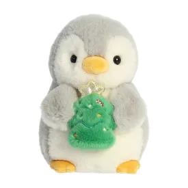 Aurora® - PomPom Penguin™ - 8" Pompom™ With Christmas Tree