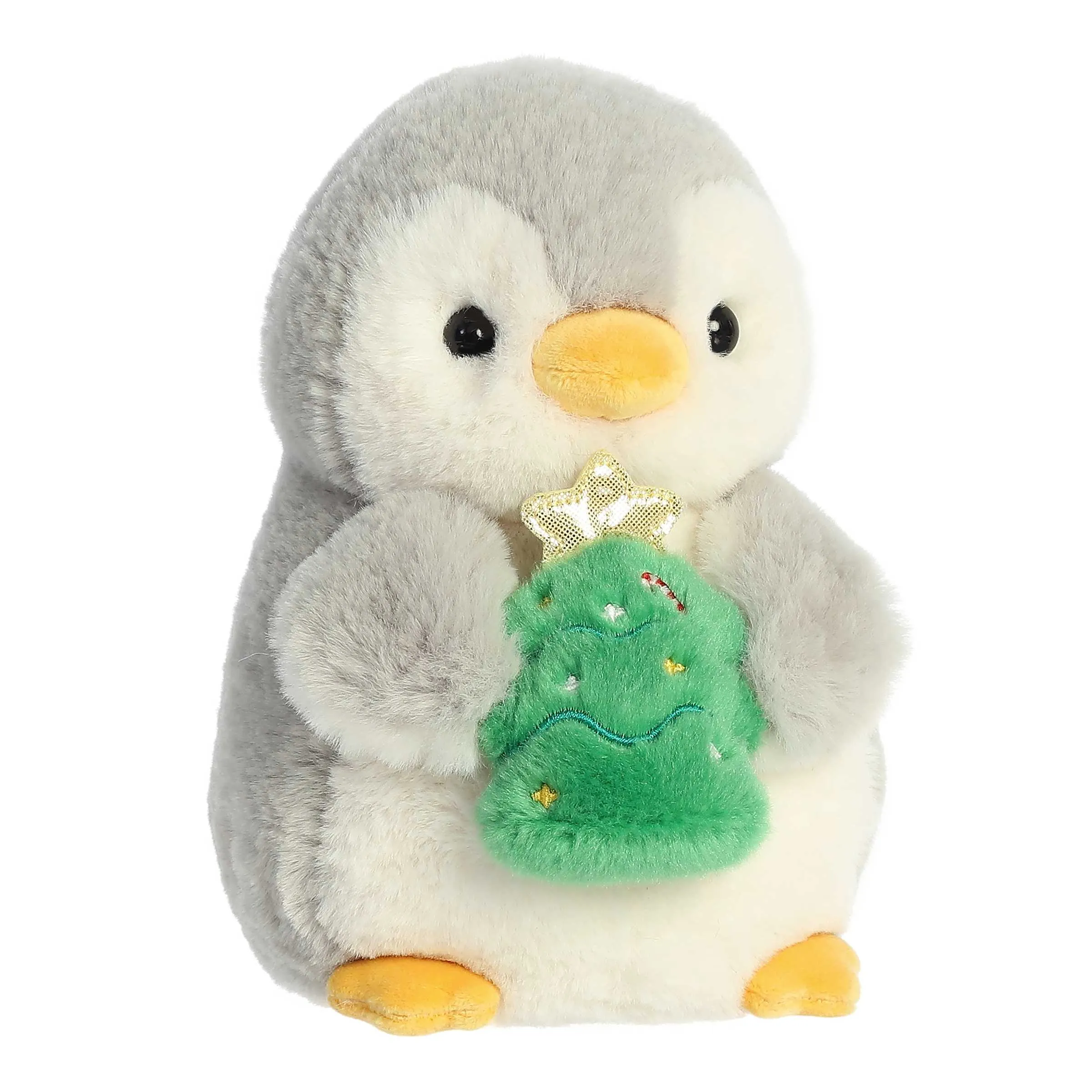 Aurora® - PomPom Penguin™ - 8" Pompom™ With Christmas Tree