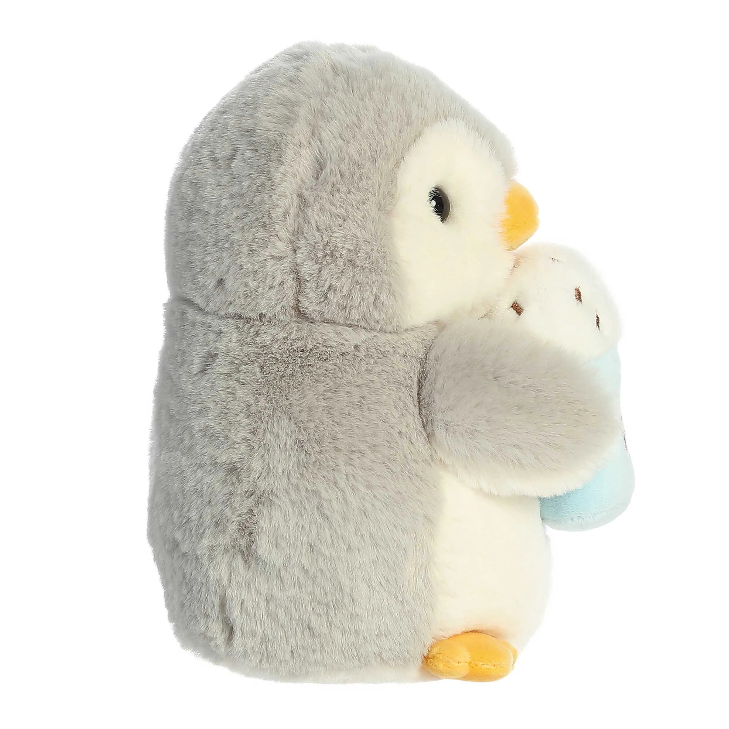 Aurora PomPom Penguin with Latte 8"