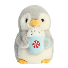 Aurora PomPom Penguin with Latte 8"