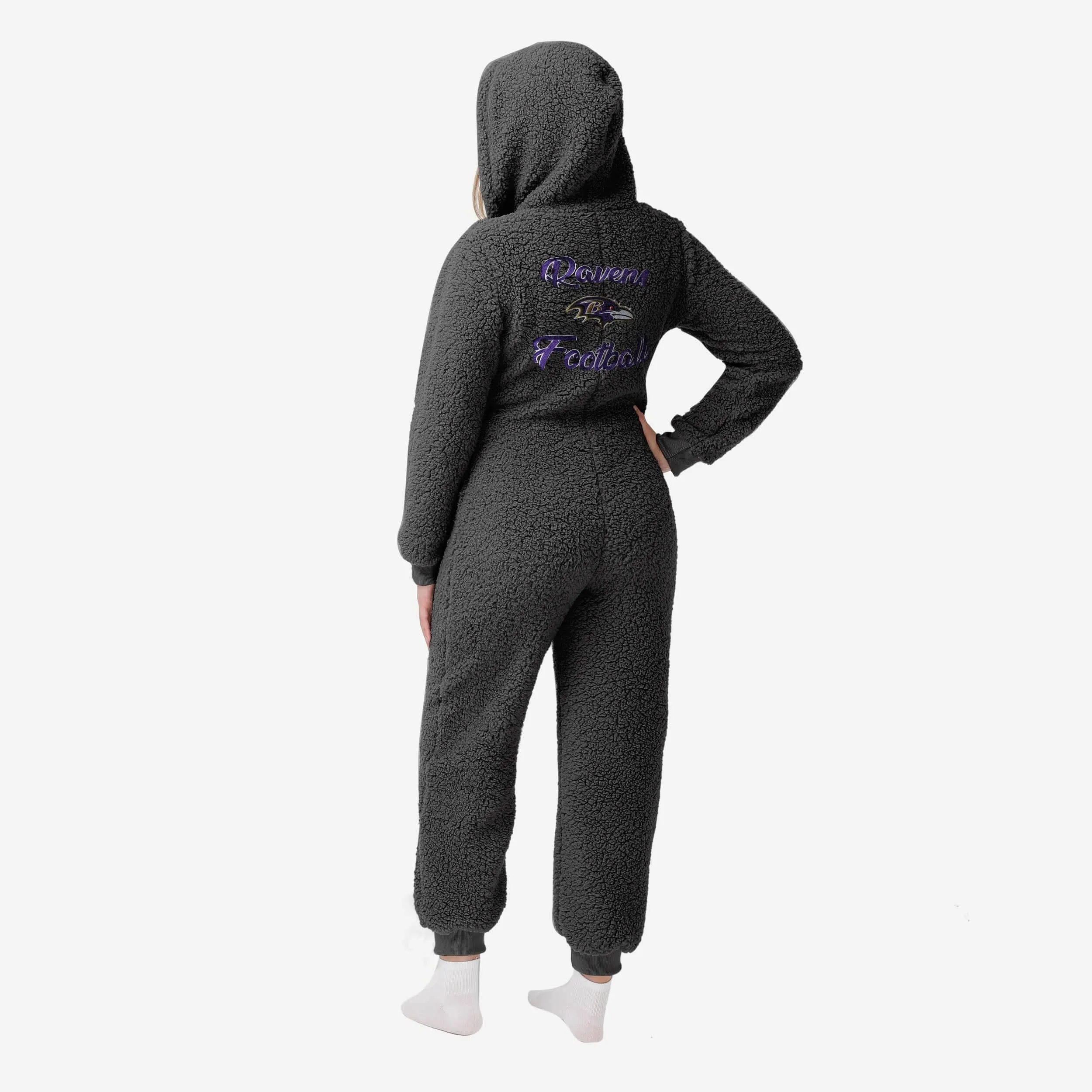 Baltimore Ravens Womens Sherpa One Piece Pajamas