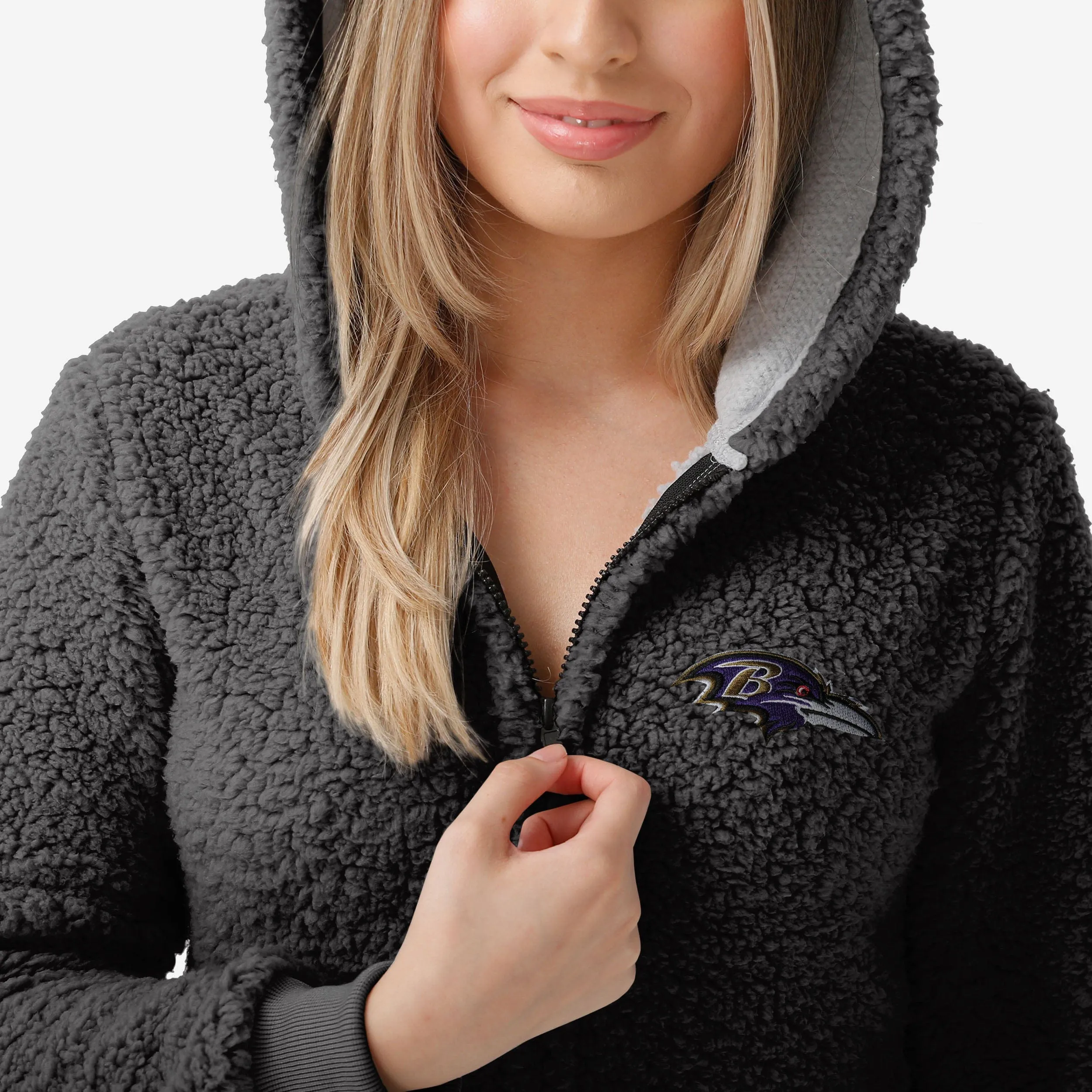 Baltimore Ravens Womens Sherpa One Piece Pajamas