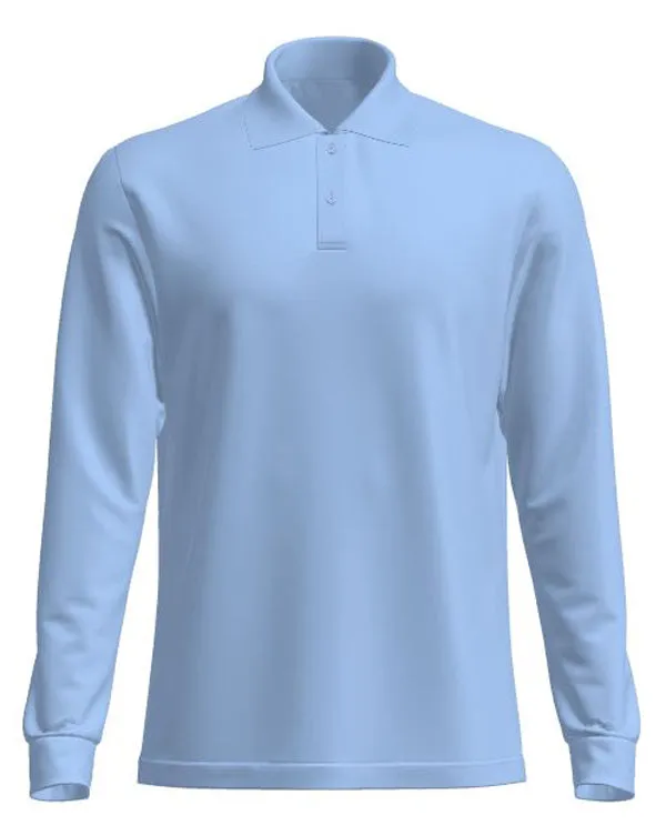 Bocini Men's Long Sleeves School  Polo (CP2104)