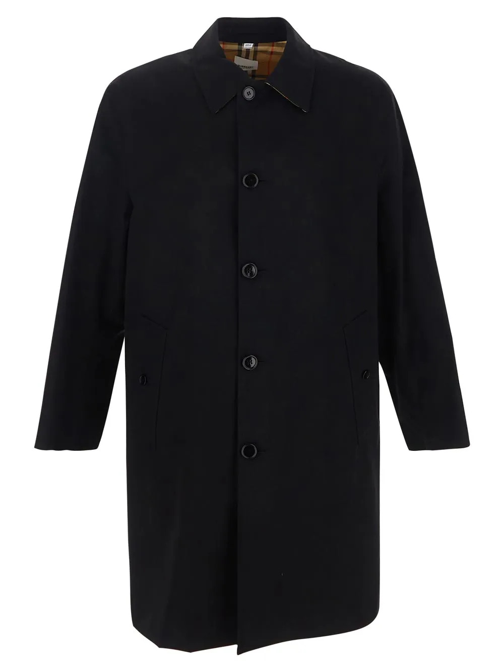 BURBERRY Man Overcoat BLACK REG