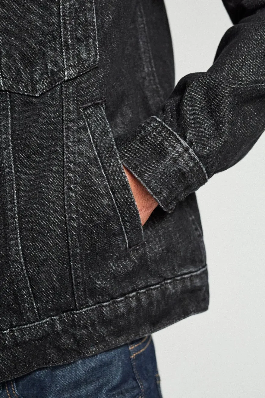 Cable Denim Jacket - Black