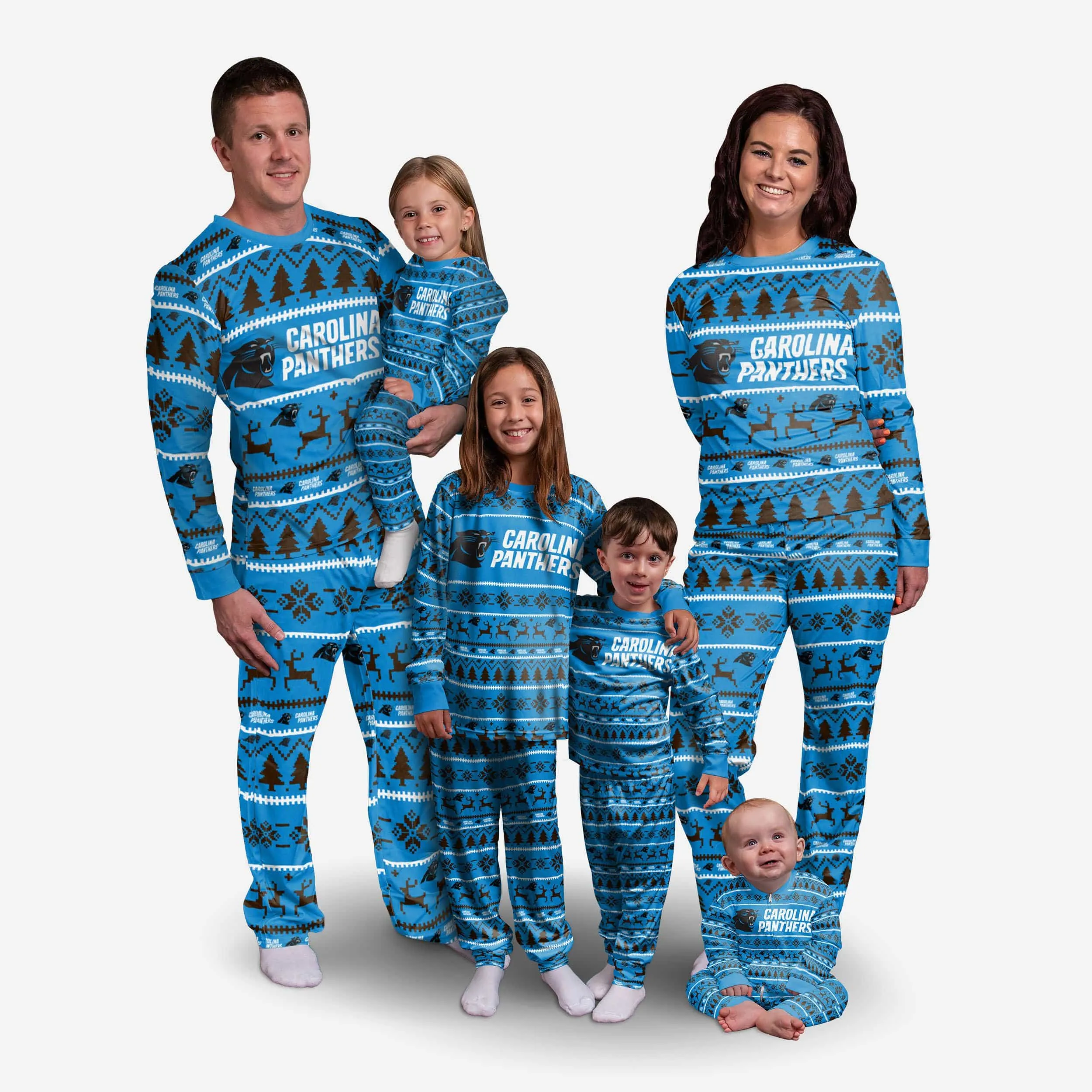 Carolina Panthers Toddler Family Holiday Pajamas