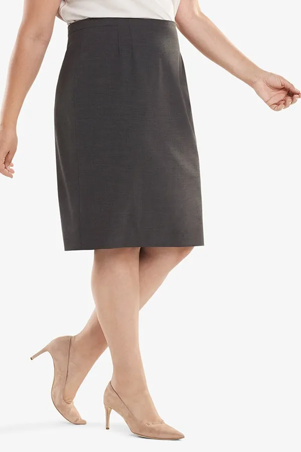 Cobble Hill Skirt - Tropical Wool :: Gray Melange