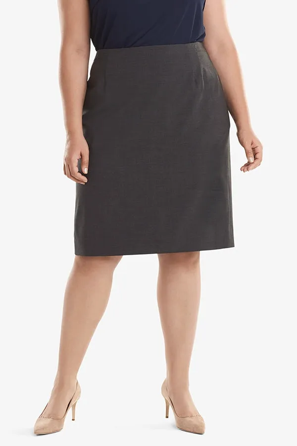 Cobble Hill Skirt - Tropical Wool :: Gray Melange