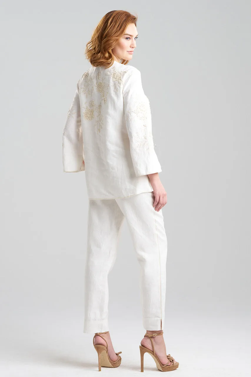 Couture Luxe Linen Embroidered Tunic