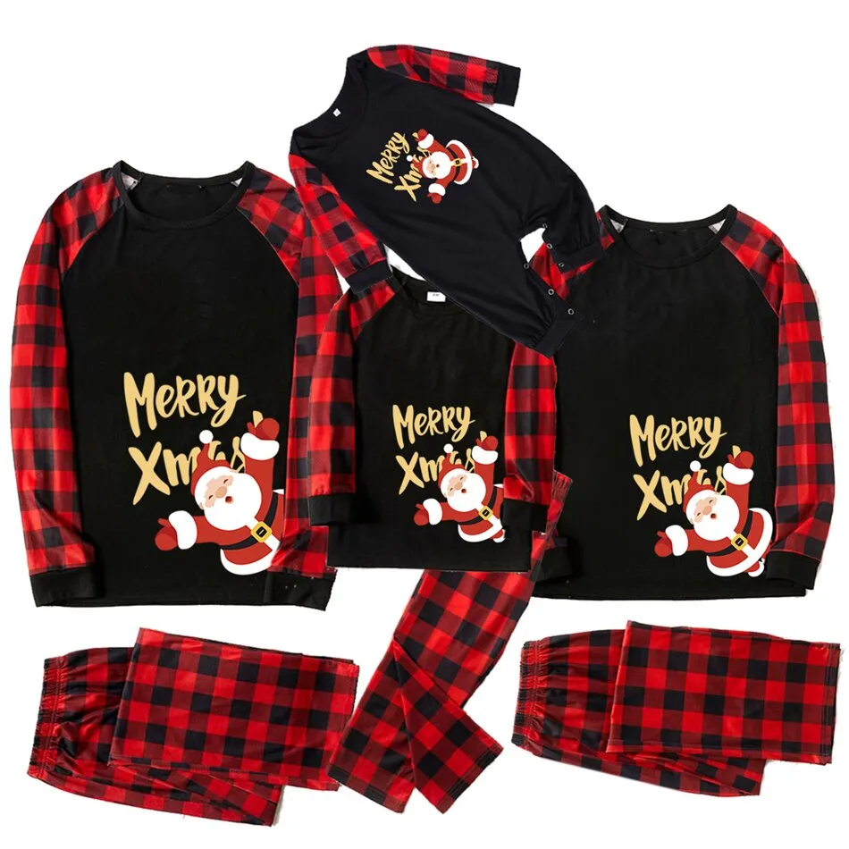 Dark Xmas Glow Family Matching Pajama Set