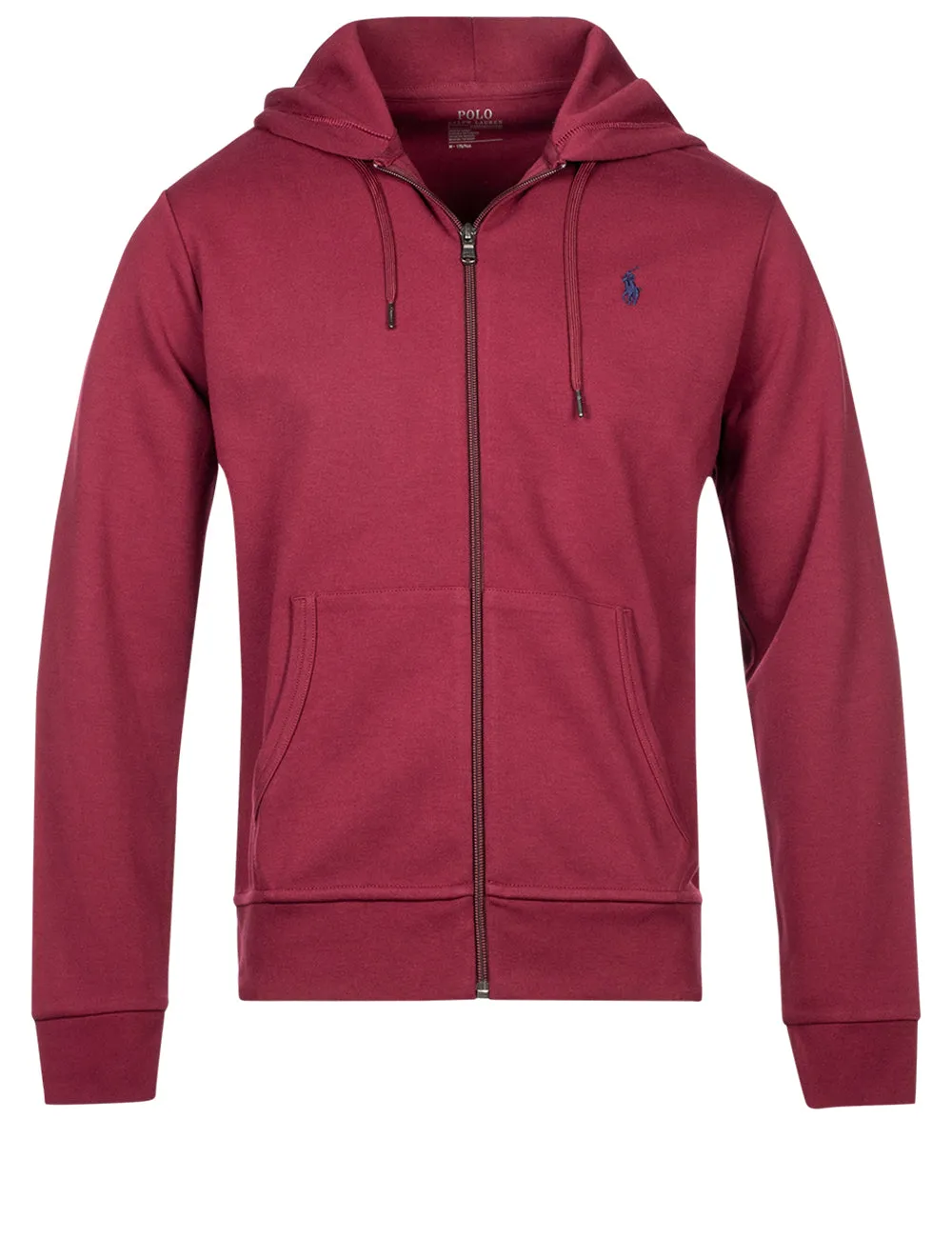 Double-knitted Full-Zip Hoodie Wine