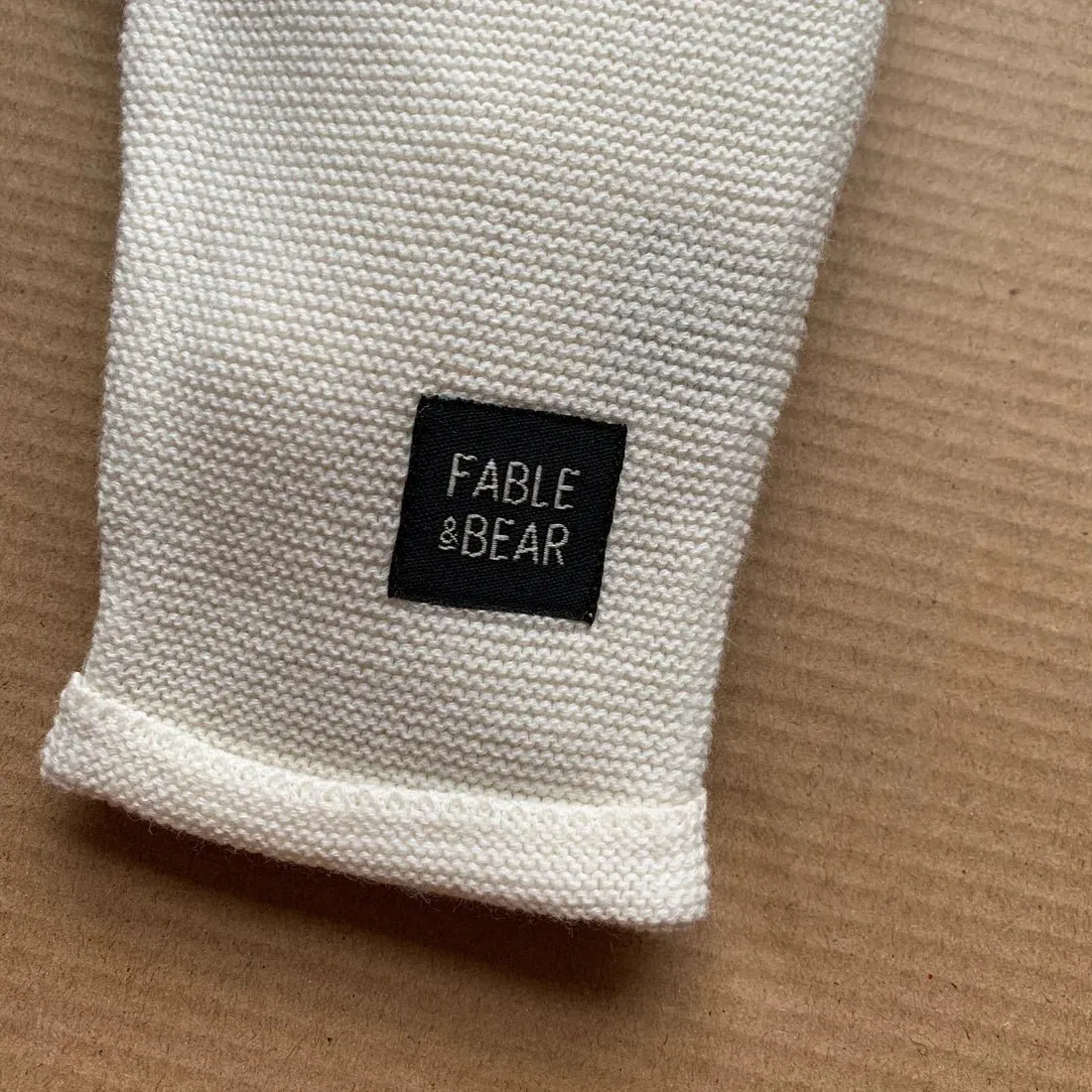 Fable & Bear: Fable Knit Joggers - White