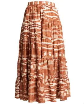 Fawn Aisa Silk Midi Skirt