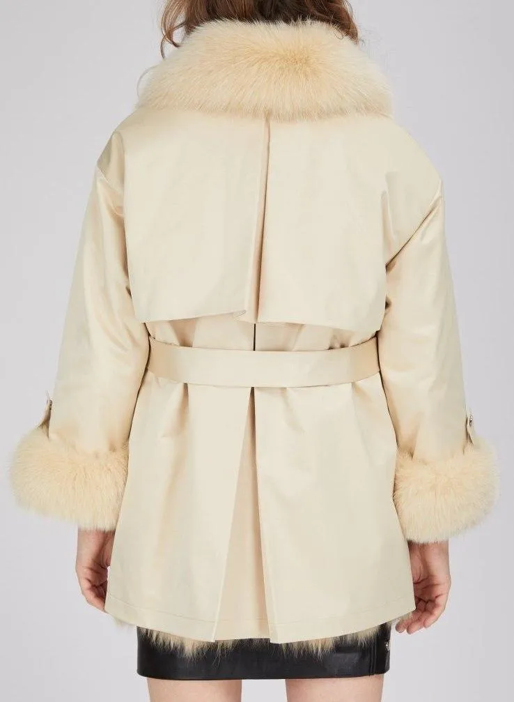 Fox-Fur Lined Parka Jacket