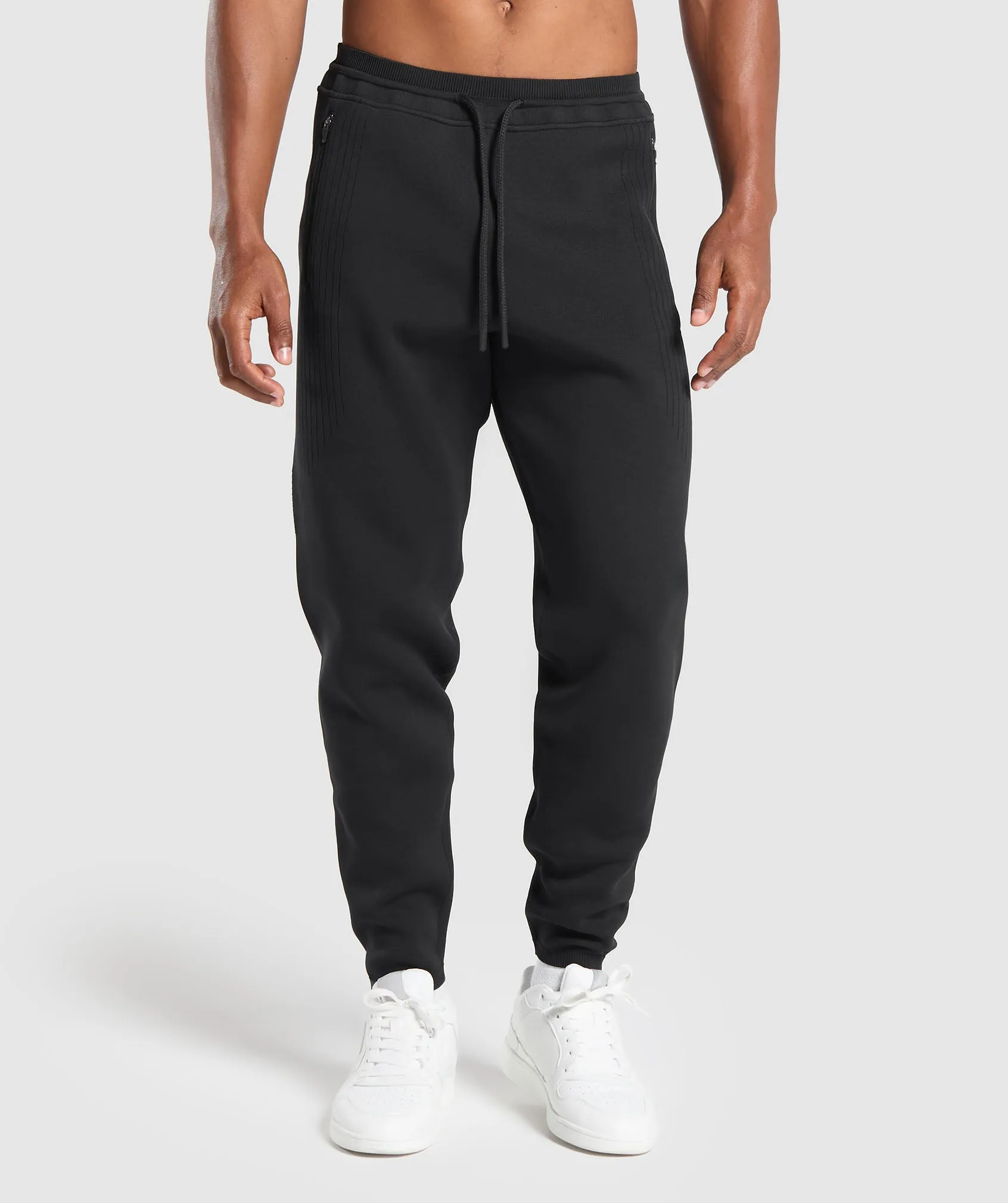 Gymshark Flat Knit Joggers - Black