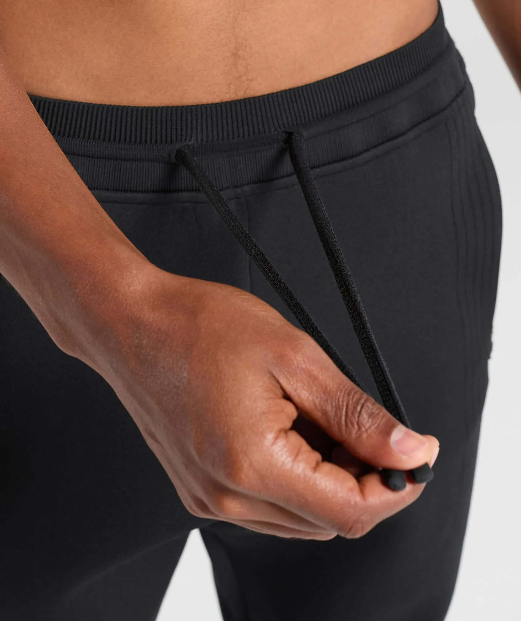 Gymshark Flat Knit Joggers - Black