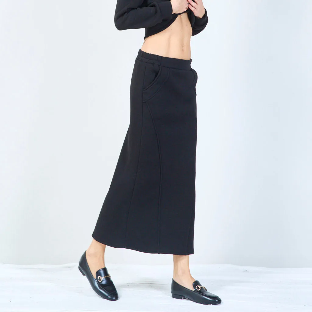 High-waisted midi skirt wholesale