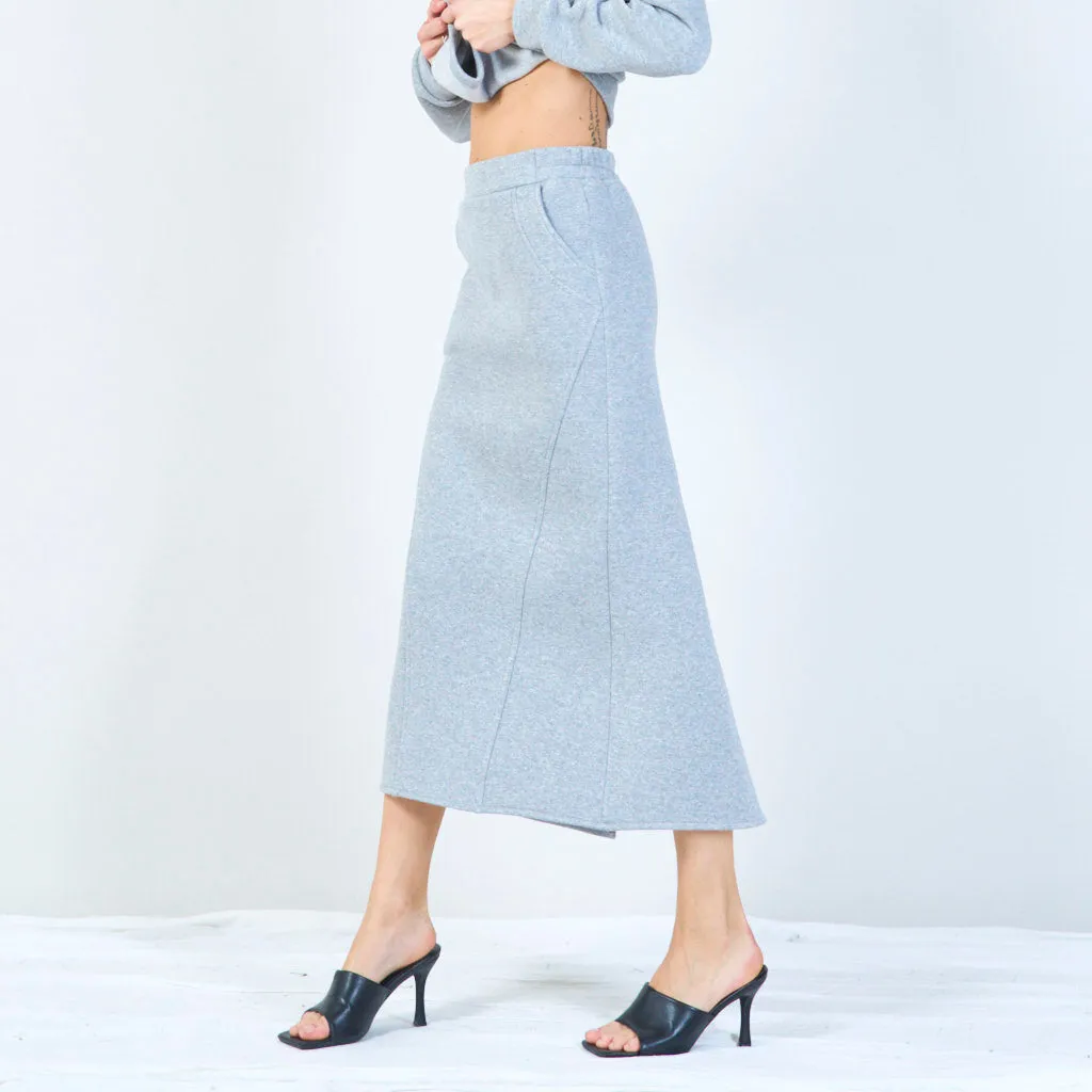 High-waisted midi skirt wholesale