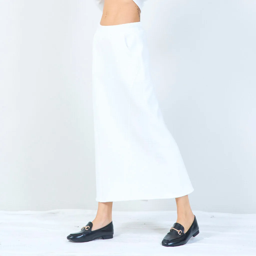 High-waisted midi skirt wholesale