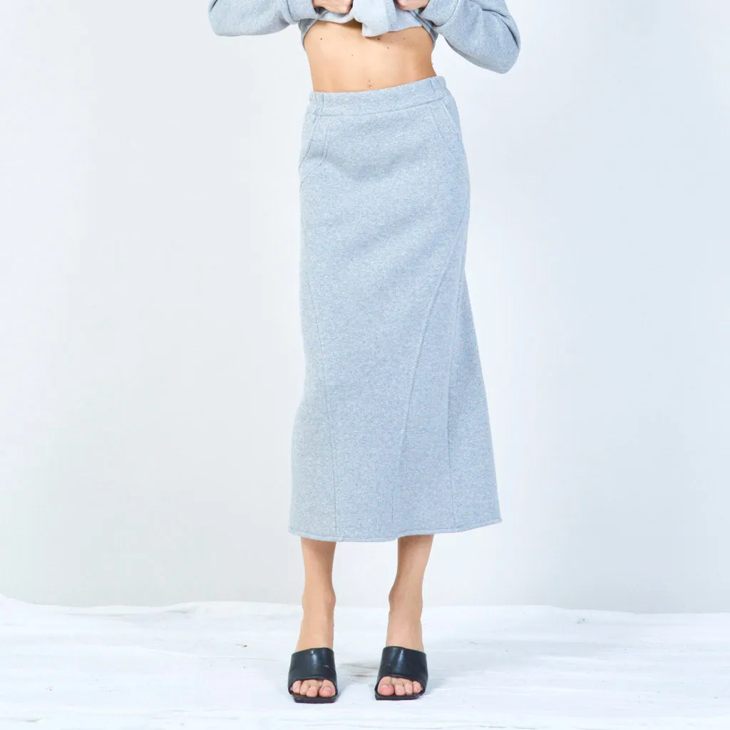 High-waisted midi skirt wholesale