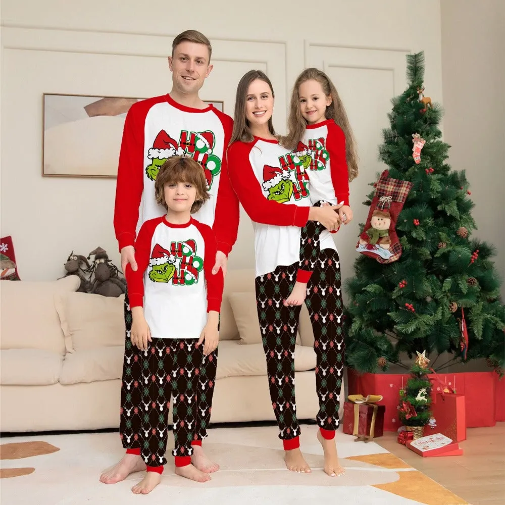 Ho Ho Grinch Family Matching Pajama Set