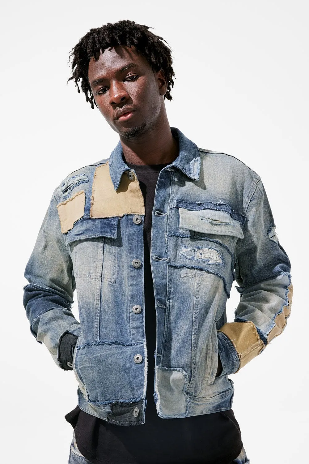 Jordan Craig LAWLESS DENIM TRUCKER JACKET (STUDIO BLUE)