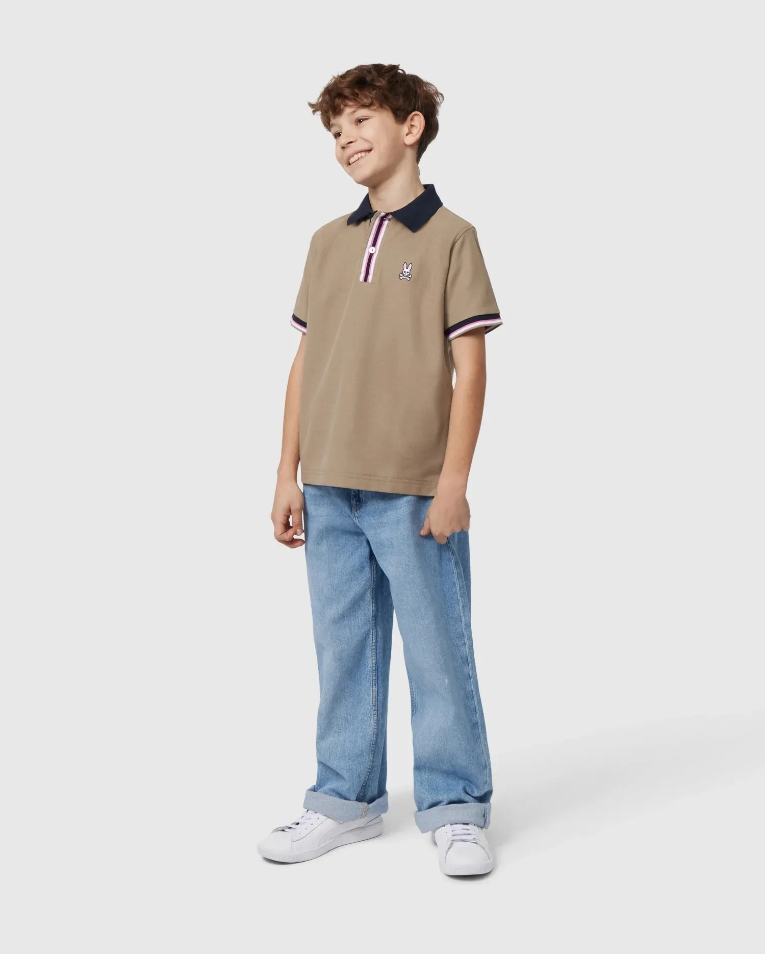 KIDS BLOOMINGTON PIQUE POLO SHIRT - B0K900A2PC