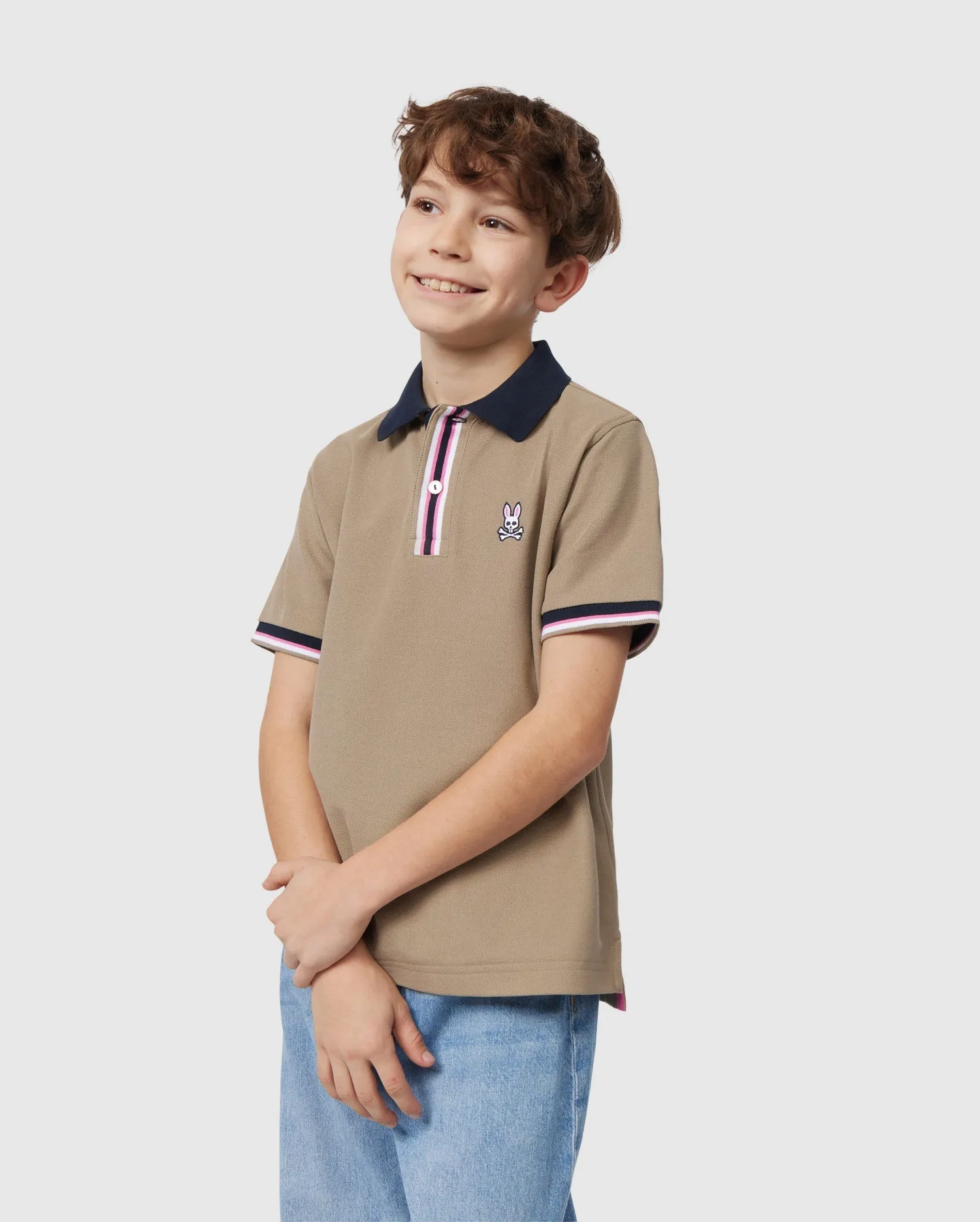 KIDS BLOOMINGTON PIQUE POLO SHIRT - B0K900A2PC