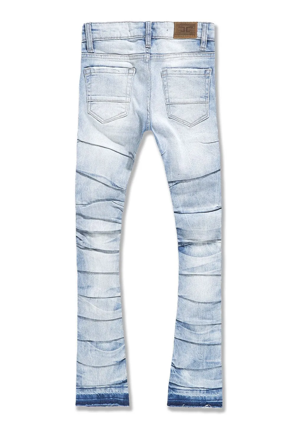 Kids Stacked Ripple Effect Denim (Sky Blue)