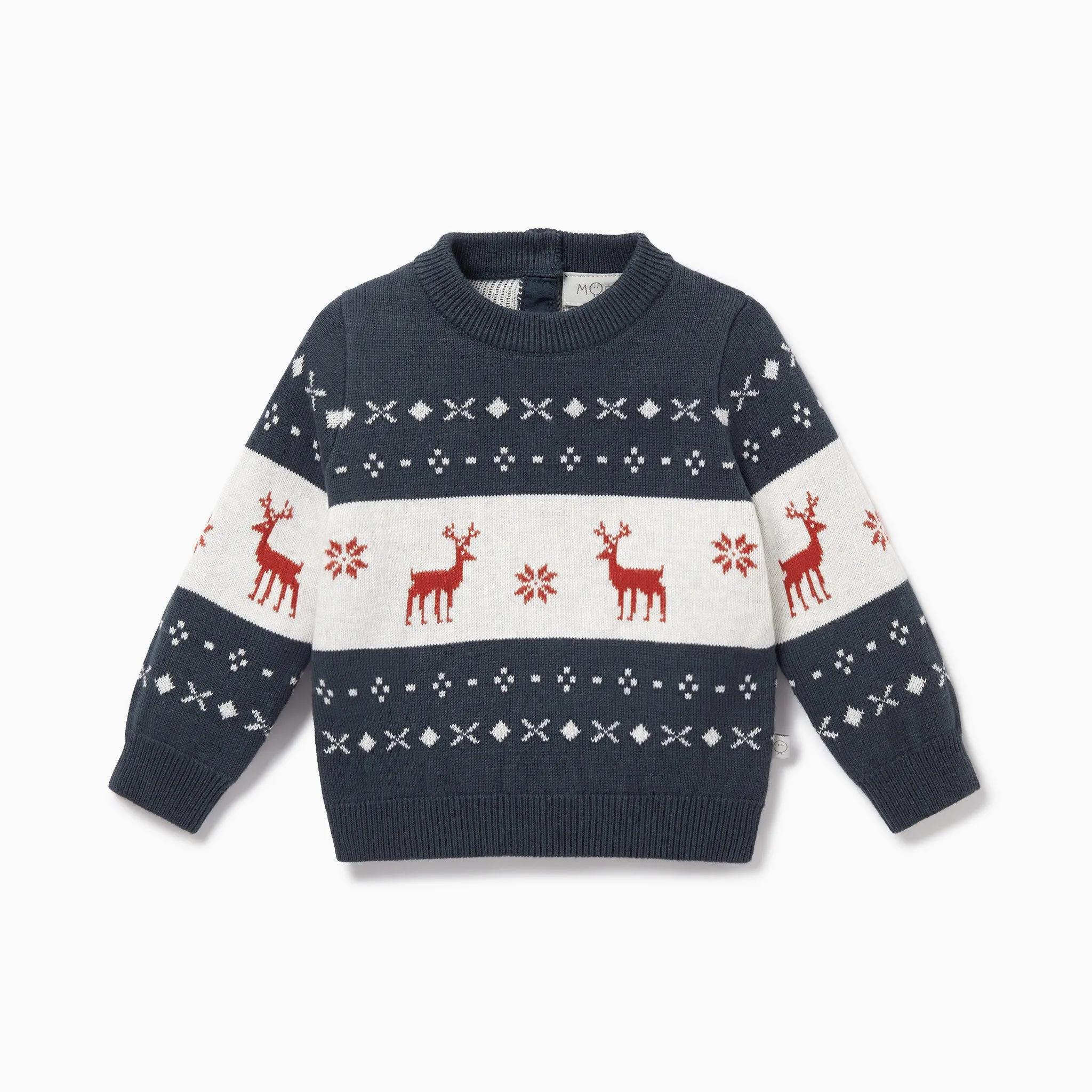 Knitted Reindeer Sweater & Joggers Outfit