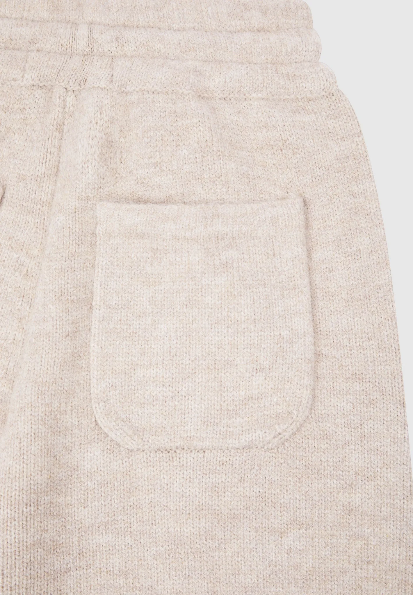 Knitted Relaxed Fit Eiffel Joggers - Beige