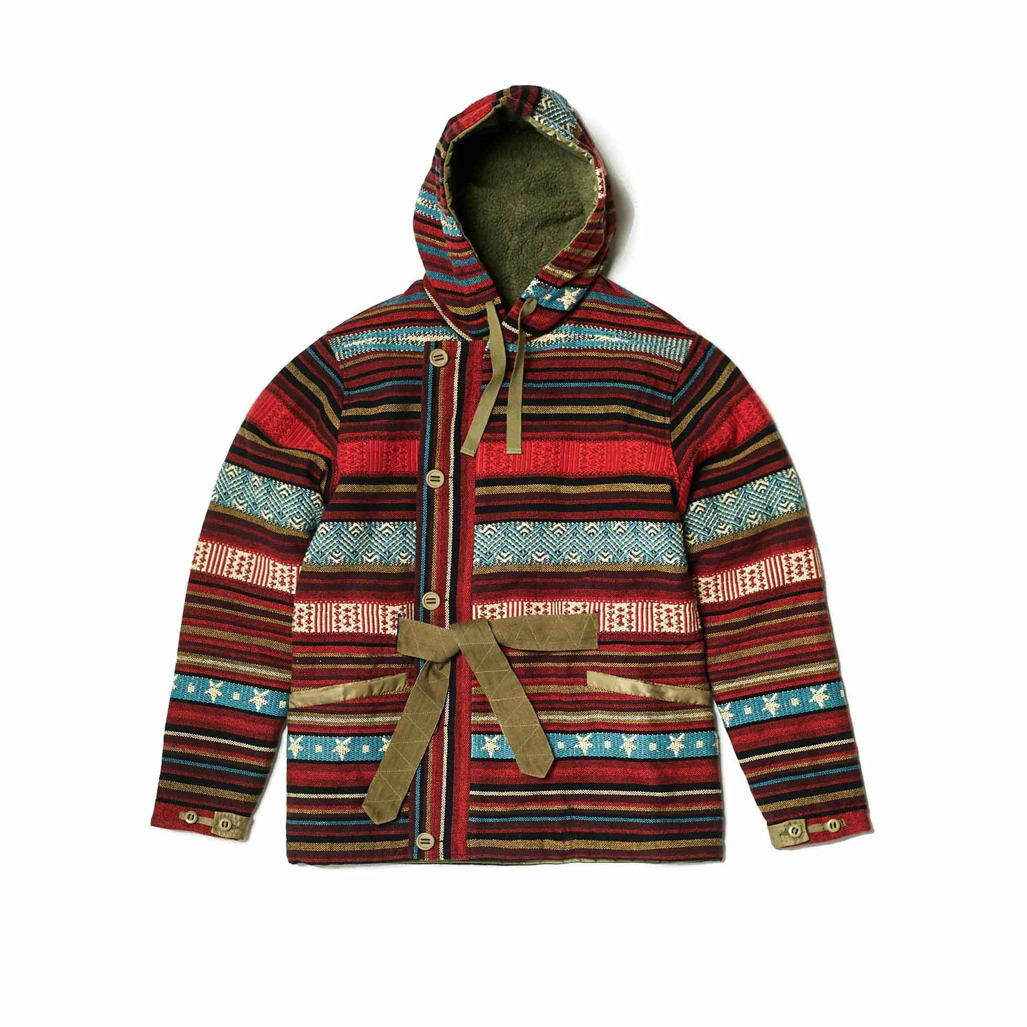 Maharishi Hill Tribe Reversible Parka Lama Red/Maha Olive