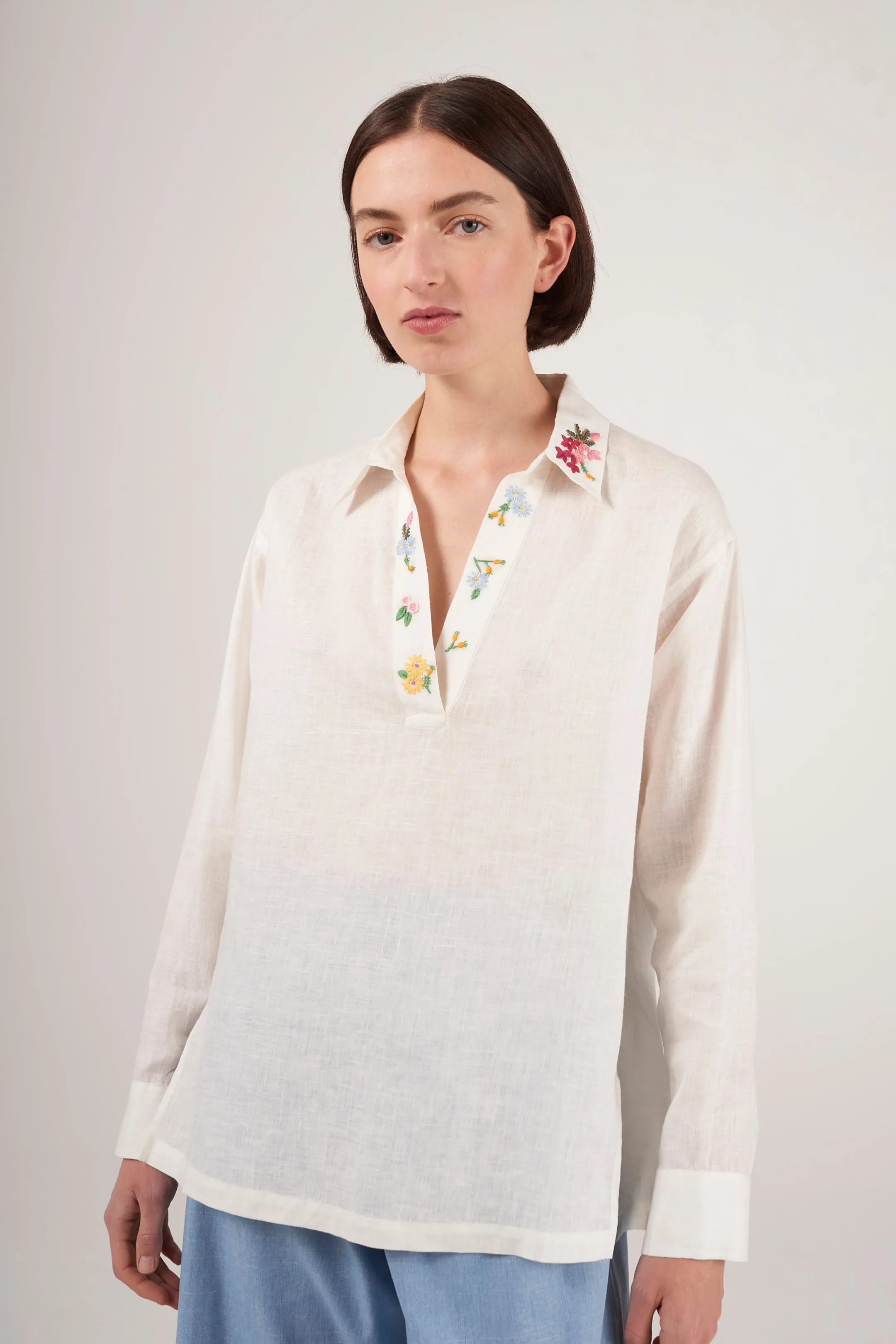 Maisie Linen Tunic Top