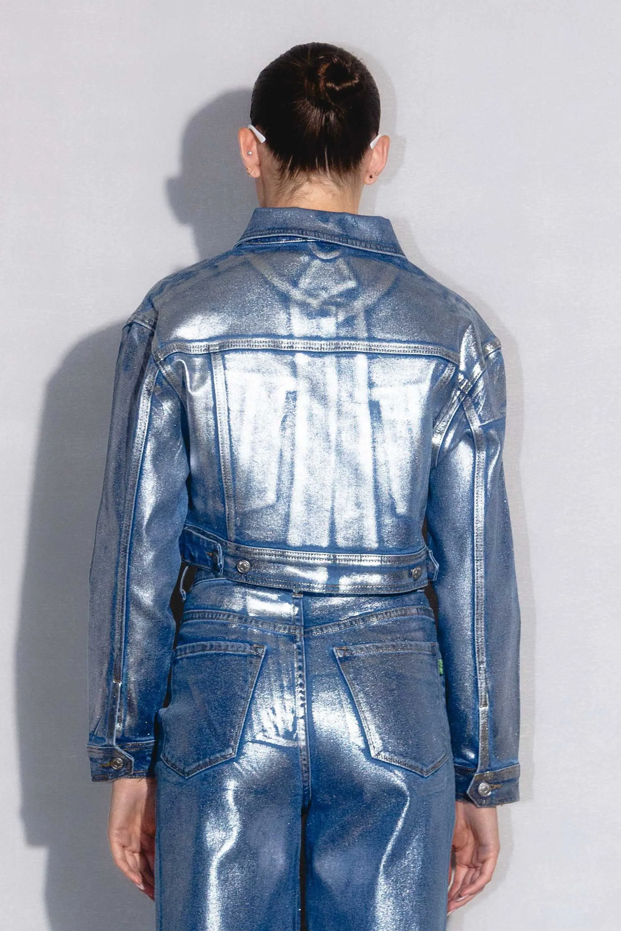 Metallic Trucker Jacket