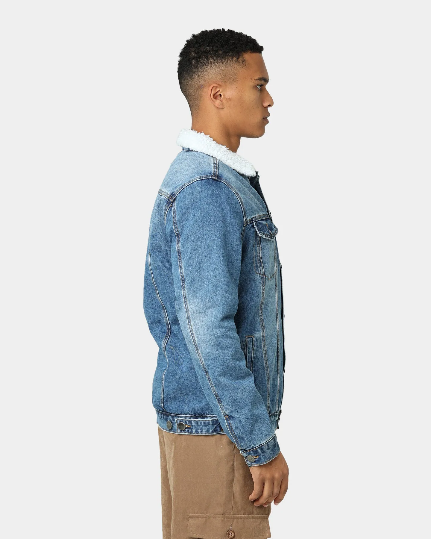 Nena And Pasadena Chicago Trucker Jacket Michigan Blue