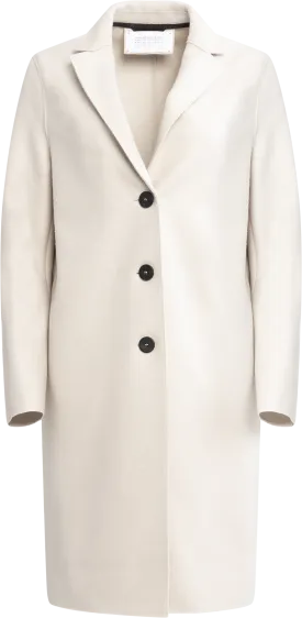 Overcoat Pressed Wool - Cream