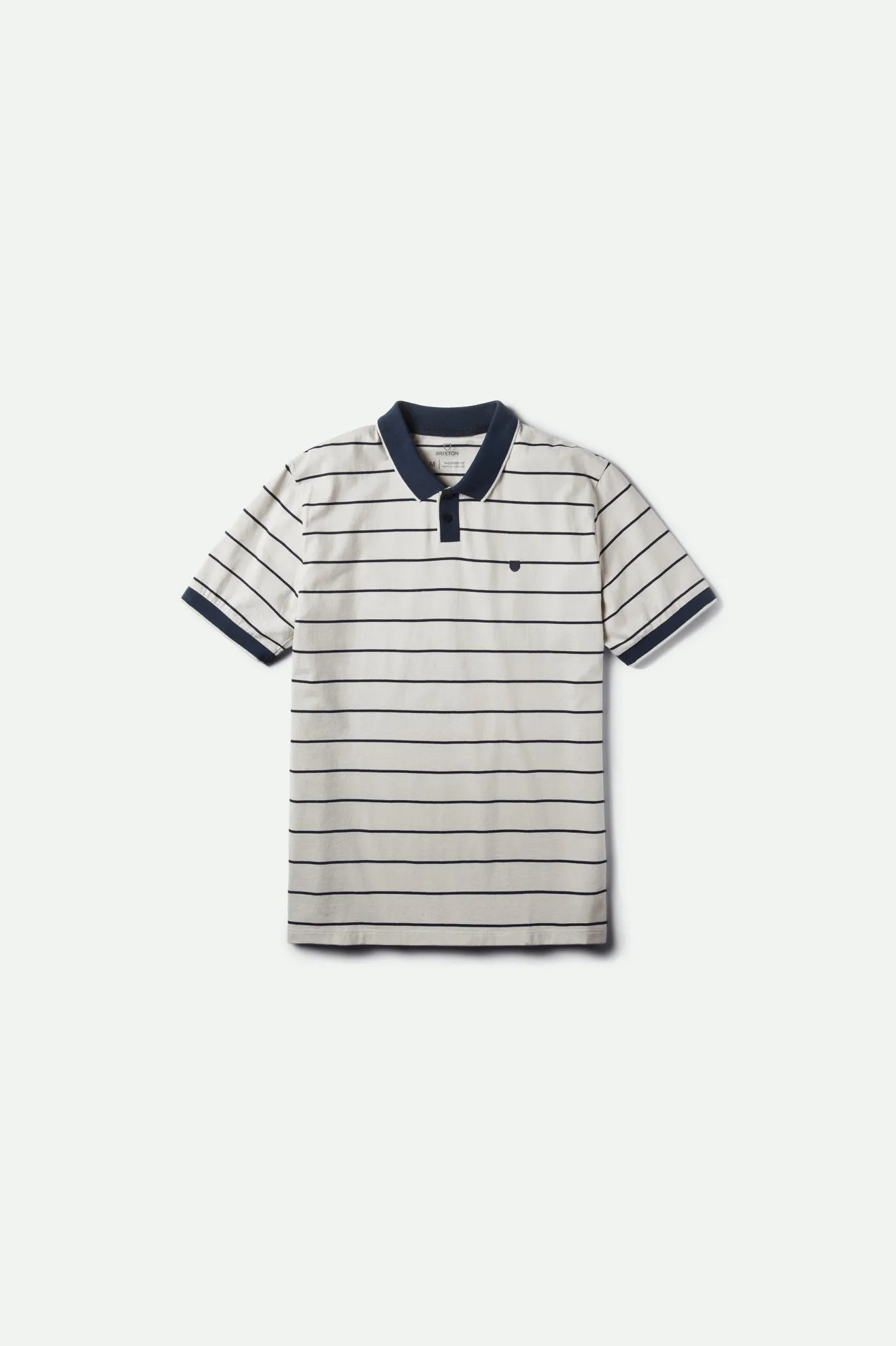 Proper S/S Polo Knit - Vapor/Navy