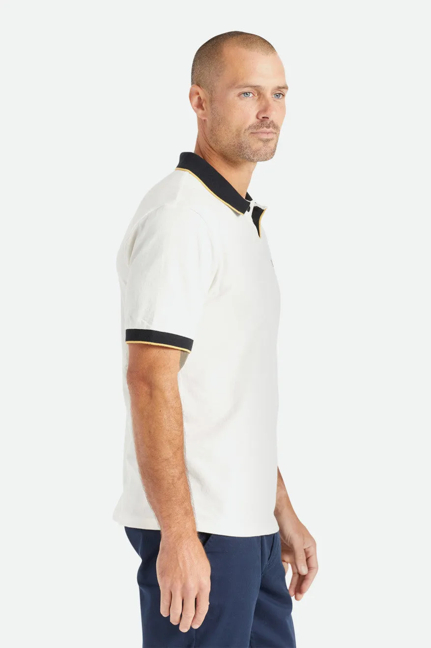 Proper S/S Polo - Off White/Black