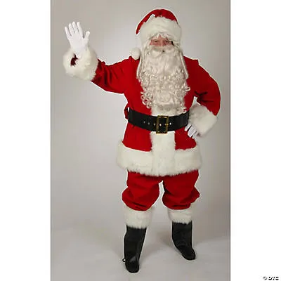 Regal Red Velvet Santa Suit