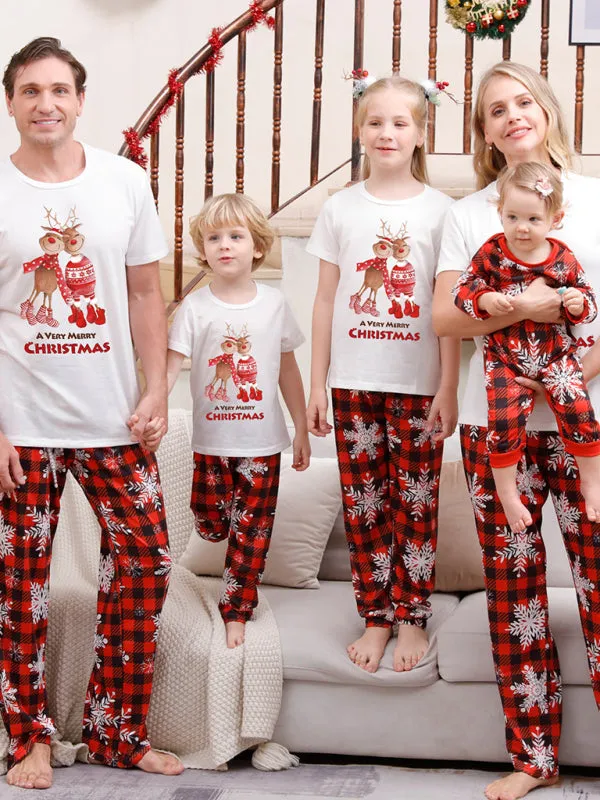 Rudolph's Reindeer Christmas Pajamas Family Set