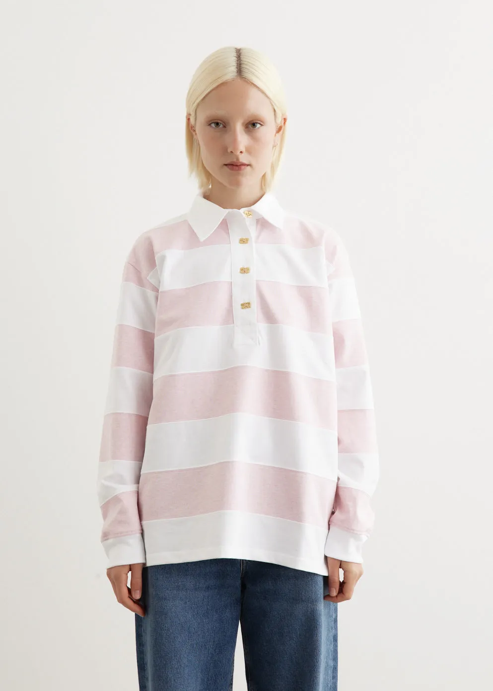 Striped Heavy Cotton Polo