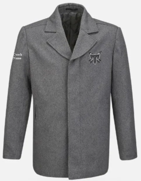 Tacoma Rockets CCM Gray Wool Coaches Overcoat