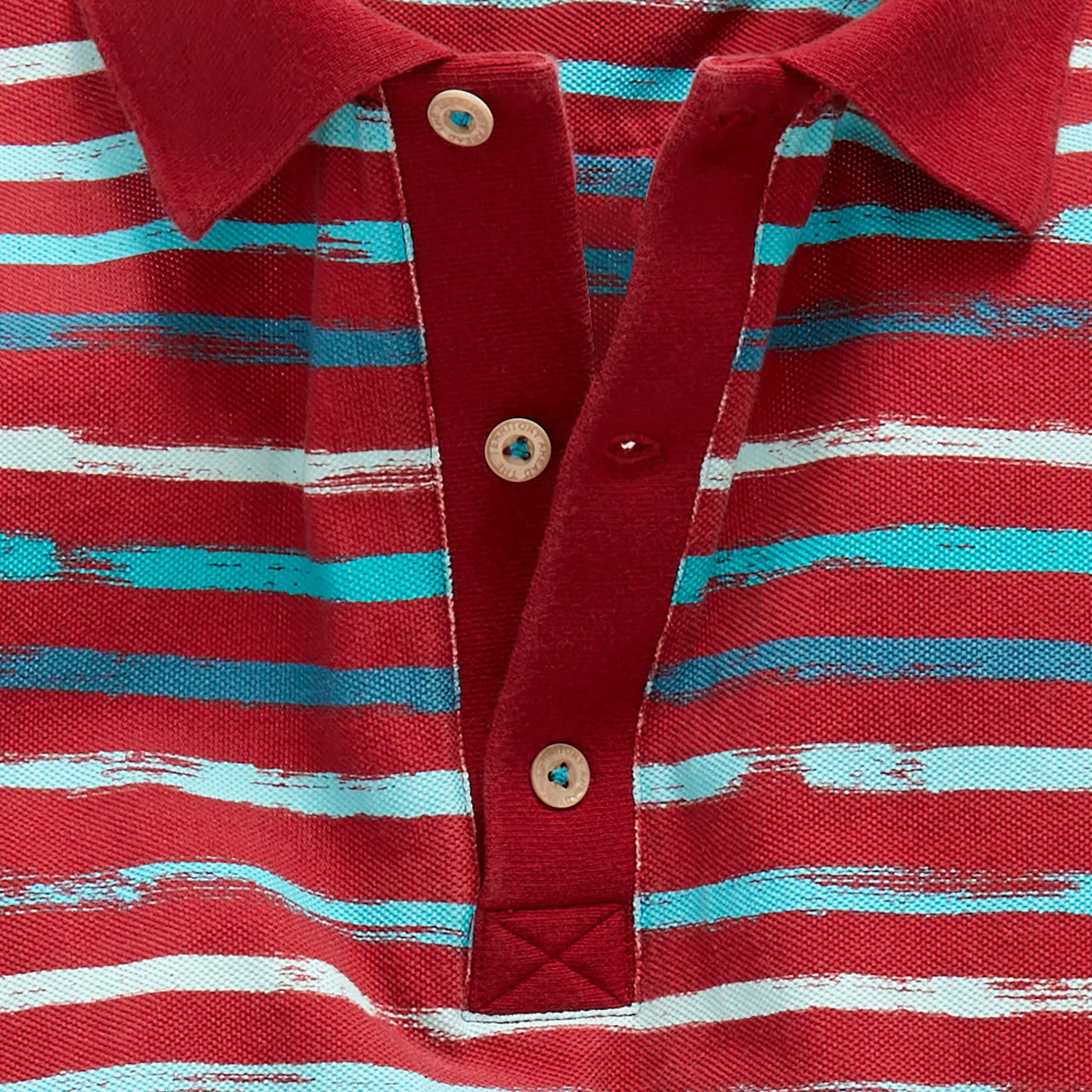 Taormina Striped Pique Polo - Tall